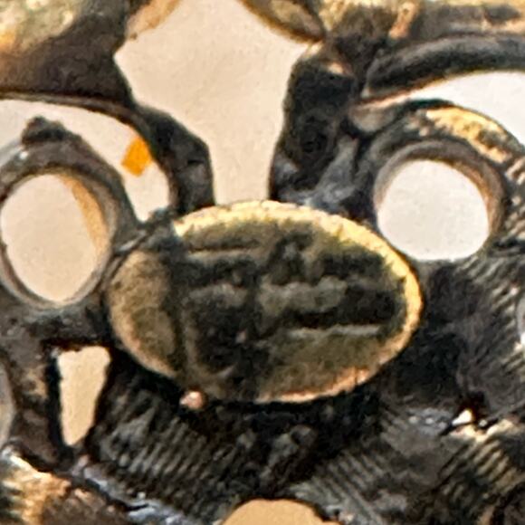 Tortolani Crislu VTG Crystals Beads Costume signed Necklace Makers Mark goldtone - Picture 11 of 16